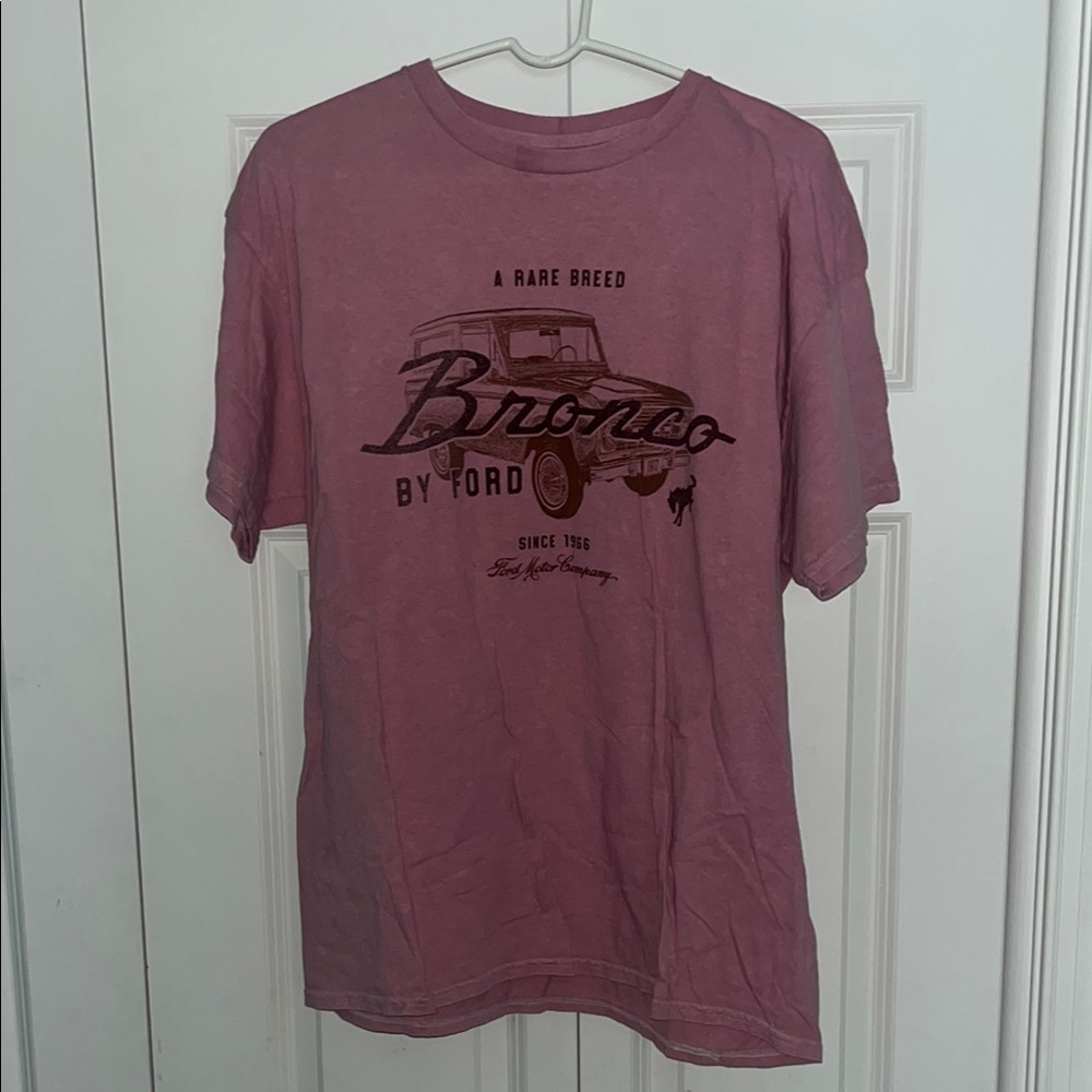 Ford Pink Short Sleeve Tee with Vintage Graphic